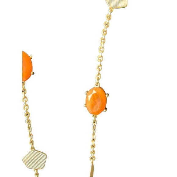 Chico’s matted gold tone 36”+4” necklace - Picture 5 of 5